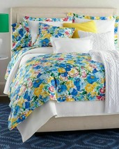 Nice Ralph Lauren Ashlyn Floral Queen Comforter Cotton Red Green Yellow Blue Euc - $321.26