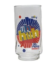 Diet Pepsi Glasses Uh Huh Ray Charles 12.25 ounce Vintage - £4.87 GBP