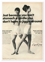 Exquisite Form Magic Lady Undies Don&#39;t Jiggle Vintage 1968 Full-Page Mag... - £7.74 GBP