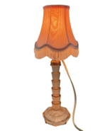 VTG Rare Pink Indiana Glass Tea Room Electric Table Lamp Depression Art ... - $242.24