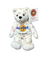 Hard Rock Cafe Orlando Florida Teddy Bear Peace Sign Plush Stuffed Anima... - $7.91