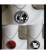 Thin Lizzy 3 necklaces necklace lot men women unisex ball chain - $177.02 MXN
