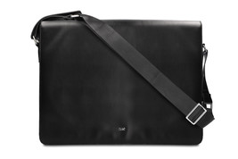 Vegan cross body briefcase organic apple leather cotton lining sustainable flap - £133.11 GBP