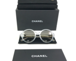 CHANEL Sunglasses 5522-U c.1755/32 Clear Sparkly Glitter Frames with Gra... - $280.28