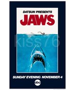 JAWS / ABC 1979 20 x 30 First Airing Of JAWS On Television Restored Post... - $61.27 CAD
