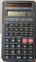VTG Casio Fx-260 Solar Fraction Calculator w/Case- Tested Works - £6.16 GBP