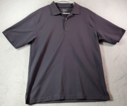 Grand Slam Polo Shirt Mens Size Large Gray 100% Polyester Short Sleeve Collared - £10.37 GBP