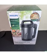 Philips Soup Maker Viva Collection Black Stainless Steel HR2204/70 Electric - $171.31 CAD
