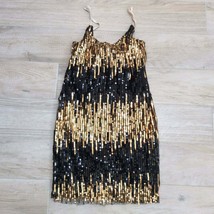 SEQUIN MINI DRESS Gold / Black - $16.99