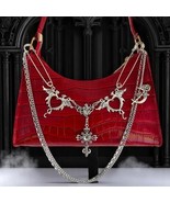 Punk Crocodile Chain Shoulder Bag Gothic Crossbody Purse - $32.66 CAD