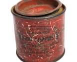 Antique Empty Metal Tin Peerless Manufacturing Bibb Screws Brass New Yor... - $60.00