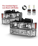 FLEETWOOD DISCOVERY 1999 2000 2001 2002 LED CHROME HEADLIGHTS HEAD LAMPS... - $227.69