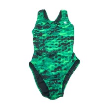 TYR Womens Maxfit Swimsuit Keyhole Back Green Black 34 - $24.08