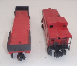 Lot Of 2 O Gauge Train Cars - Lionel 9341 Caboose &amp; K-Line 6612 - £11.01 GBP