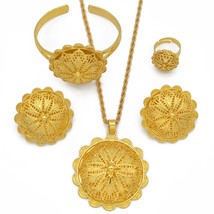 Anniyo Eritrean Ethiopian Jewelry Pendant Necklaces Earrings Ring Bangles for Wo - £32.82 GBP