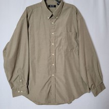 Puritan Mens Shirt Sz 2XL Button Up Wrinkle Resistant Long Sleeve  Brown Plaid - £10.85 GBP