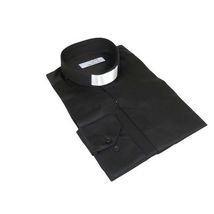 Mens CEREMONIA Clergy Pastor Priest Shirt 100% Cotton Turkey #stn 15 HYB Black image 2