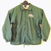 Vintage FARMER JOHN Windbreaker Jacket Health Safety 90s Auburn Lined Green L - £19.51 GBP
