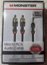  Mini to RCA Audio Cable 3.5mm Phone Tablet Speaker TV PC HQ 1.82M  - £9.72 GBP