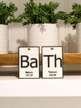 BaTh | Periodic Table of Elements Wall, Desk or Shelf Sign - £9.50 GBP