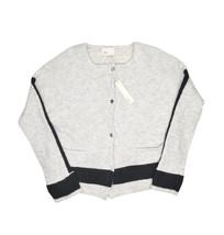 Yoon Anthropologie Wool Cashmere Blend Cardigan Sweater Womens M Francesca Grey - £29.27 GBP