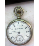 Antique 1889 Elgin Model 5 Grade 75 Military Time manual wind Pocket Watch - £110.89 GBP