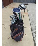 Cobra Callaway Slazenger 12 Piece Regular Flex Complete Golf Set Cart Bag - $189.99