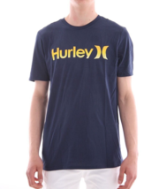 Hurley Men&#39;s Premium Short Sleeve Logo T-shirt Cotton Blend Size XL Blue - £9.37 GBP