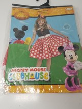 Minnie Mouse Costume Cosplay Mickey Mouse Clubhouse Girls Medium Disguise 2014 - £7.60 GBP