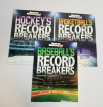 3 Sports Illustrated Kids Record Breakers Book Lot Hockey Basketball Baseball - £9.43 GBP
