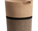 Wicker Laundry Hamper Tall Laundry Basket For Blankets, Clothes, Toys, W... - $45.99
