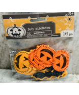 Halloween Themed 1pk of 16 Pcs Felt Stickers 3+-Brand New-SHIPS N 24 HOURS - $269.71 MXN