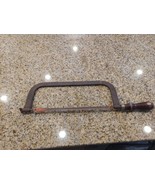 Vintage Hack Saw - Wooden Handle - Deep, 21&quot; long 6 1/2&quot; deep - $19.79