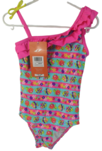 Oxide Little Girls&#39; Underwater One-Piece Swimsuit Knockout Pink SIZE 6X - £11.73 GBP