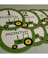 Monthly baby stickers. Tractor one piece month stickers. Tractor, John D... - €6,93 EUR