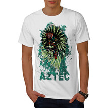 Wellcoda Aztec Skeleton Cool Mens T-shirt, Chief Graphic Design Printed Tee - £14.59 GBP+