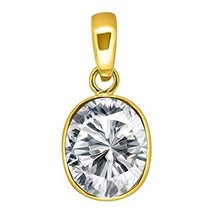 6,25 rats 5,40 carats pendentif/serrure en zircon blanc naturel zirco... - £27.33 GBP