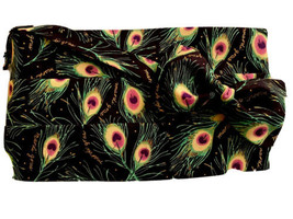 Mardi Gras Peacock Feathers Cummerbund and Bow Tie - £73.65 GBP