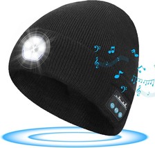 Lightweight Bluetooth Beanie with LED Light - Ideal Birthday or Christmas Gift - £9.41 GBP