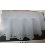 Floral Beige Roses Tablecloth Damask, 72 Beige&quot; Round - €46,09 EUR