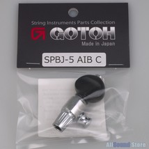 NEW - Gotoh SPBJ-5-AIB-C 5th String Banjo Tuning Key 13:1 w/ Black Knob - CHROME - £32.24 GBP