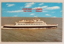 Ferry Boat Cape May,New Jersey to Lewes,Delaware Chrome Postcard - £7.75 GBP