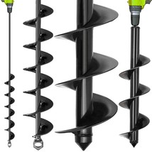 Auger Drill Bits For Planting 3X16.5In And 2X32In Solid, 2, 3&quot;X16.5&quot;+2&quot;X... - $574.58 MXN