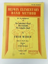  Belwin Elementary Band Method For Alto Saxaphone E Flat 1945 Sheet Musi... - $6.81