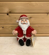 Santa Claus Christmas Figurine BNWT World of Wonders 6 inch Candle Holder - £18.47 GBP