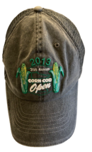 Cap 2013 Corn Cob Open Hook &amp; Loop Trucker Cap Hat MAX Brand Gray - $16.69