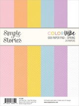 Simple Stories Double-Sided Paper Pad 6&quot;X8&quot; 24/Pkg-Color Vibe Spring SCV... - $324.55 MXN