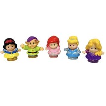 Fisher Price Little People Disney Lot Of 5 Ariel Snow White Dopey Cinderella - $9.50