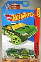 2015 Hot Wheels #169 HW Race-Night Storm BEDLAM Green wGlow inDark Wheel GoldOH5 - £6.27 GBP