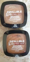 2 Packs Loreal-Infallible-24H Fresh Wear-Foundation In A Powder 300  (Open)  - $11.29